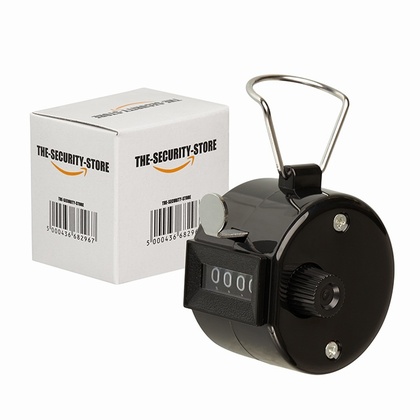 Hand Tally 4 Digit Counter Clicker (Black)