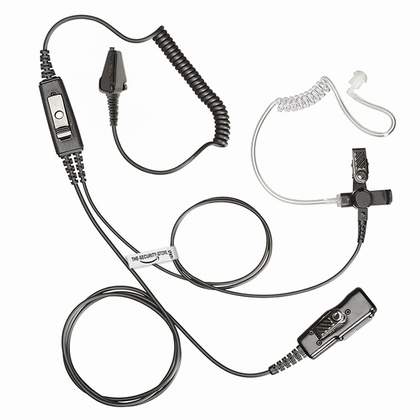 PRO HD Kevlar Earpiece + Adaptor for Multi Pin Kenwood Radio