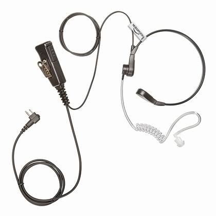PRO-HD Kevlar Throat Earpiece / Headset for Motorola Radio (Two Pin)