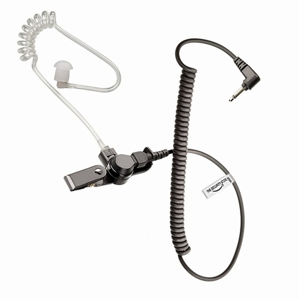 Short Wire Listen Only Earpiece for Motorola Radio (3.5mm Jack, Wire Length 50cm + Eartube)