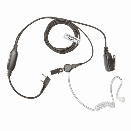 Covert Acoustic Tube Earphone / Headset / Earpiece for Kenwood Radio [Two Pin Plug]