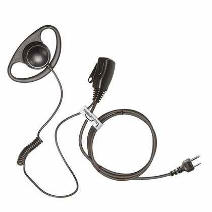 D - Shape PTT Earpiece / Earphone/ Headset for Midland Radio [Straight 2pin Plug]