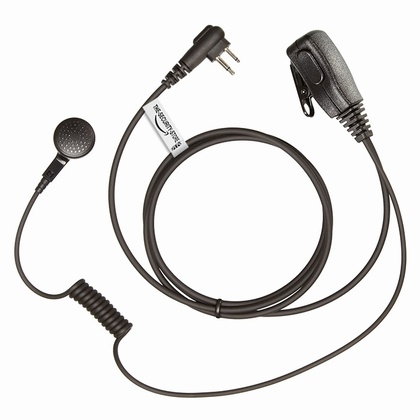 MP Style PTT  Earphone / Headset / Earpiece for Motorola Radio [Two Pin Plug]