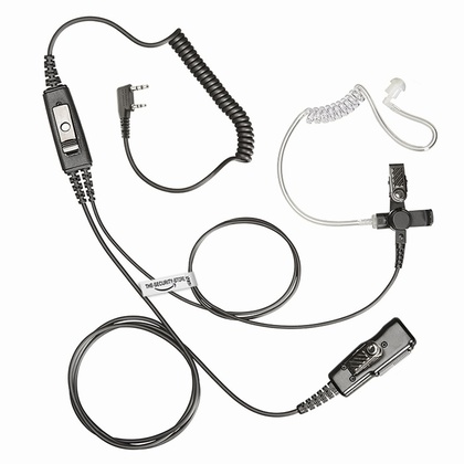 PRO HD Kevlar Earphone / Headset / Earpiece for 2 Pin Kenwood Radio